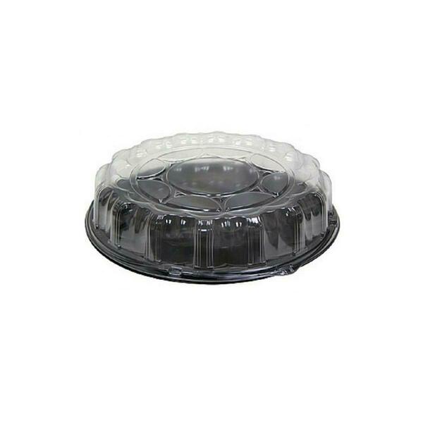 Pactiv 18 in. Smart Lock Caterware Clear Plastic Dome Lid for Food Tray, 50PK P9818  CPC